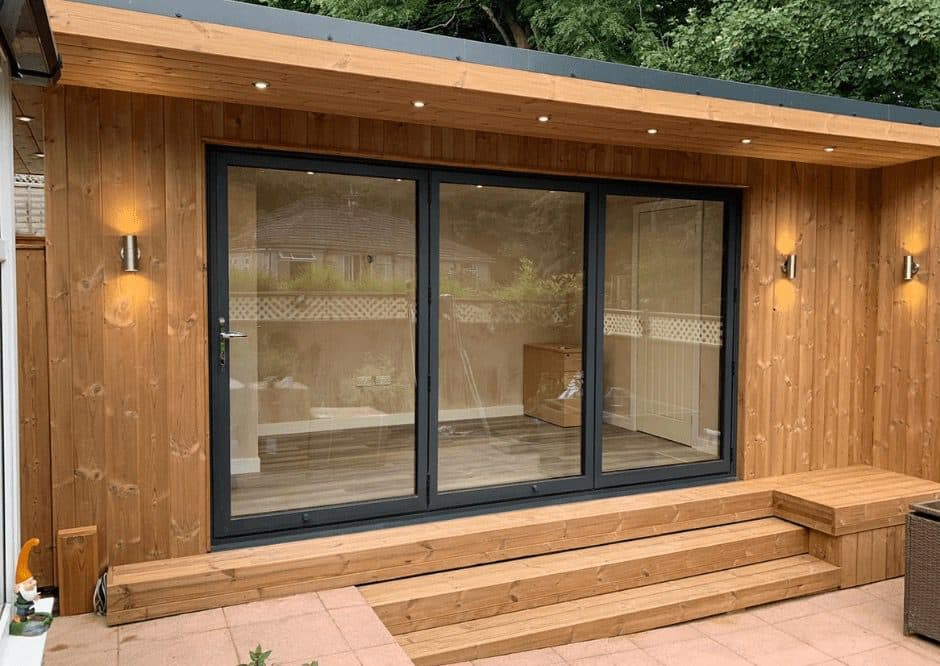 Aluminium bi-fold doors completed by CWM Home Improvements